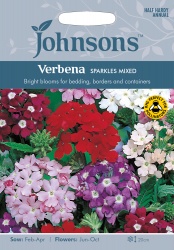 Verbena 'Sparkles Mixed' Seeds by Johnsons
