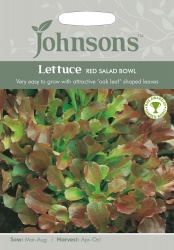 Lettuce Seeds 'Red Salad Bowl' by Johnsons