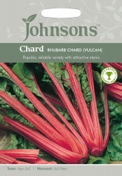Chard Seeds 'Rhubarb Chard' by Johnsons