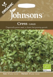 Organic Cress Seeds 'Curled' by Johnsons