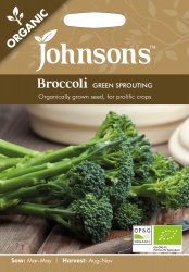 Organic Broccoli 'Green Sprouting' by Johnsons