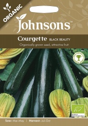 Organic Courgette Seeds Black Beauty by Johnsons