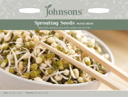 Sprouting Mung Bean Seeds by Johnsons