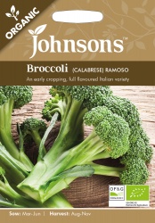 Organic Broccoli Seeds 'Calabrese Ramoso' by Johnsons[1]