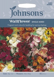 Wallflower 'Single Mixed' by Johnsons