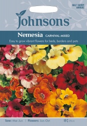Nemesia 'Carival Mixed' Seeds by Johnsons