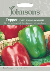 Sweet Pepper Seeds 'California Wonder' by Johnsons