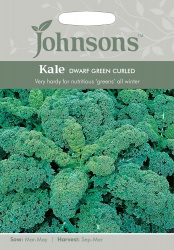 Kale Seeds 'Dwarf Green Curled' by Johnsons