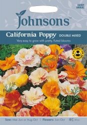 California Poppy Seeds 'Double Mixed' by Johnsons
