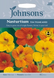 Nasturtium 'Tom Thumb Mixed' Seeds by Johnsons