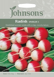 Radish Seeds 'Sparkler 3' by Johnsons