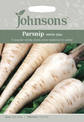 Parsnip White Gem Seeds by Johnsons
