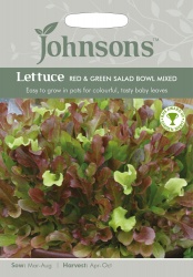 Lettuce 'Red & Green Salad Bowl Mixed' - Johnson's Seeds