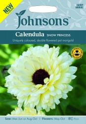 Calendula Snow Princess Seeds by Johnsons