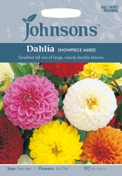 Dahlia Seeds Showpiece Mixed by Johnsons
