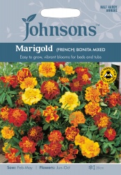 Marigold 'French Bonita Mixed' Seeds by Johnsons