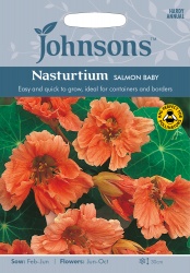 Nasturtium 'Salmon Baby' Seeds by Johnsons