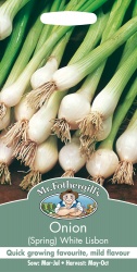 Spring Onion Seeds White Lisbon by Mr Fothergill's