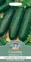 Cucumber Seeds Marketmore 76 by Mr Fothergill's