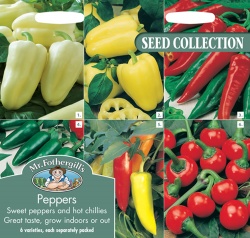 Sweet Pepper and Chilli Pepper Seeds Collection by Mr Fothergill's