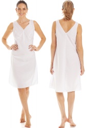 Ladies Polycotton Full Slip In White